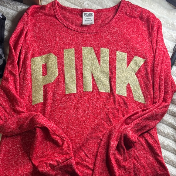 Victoria's Secret Tops - Victoria's Secret Red and Gold PINK Top